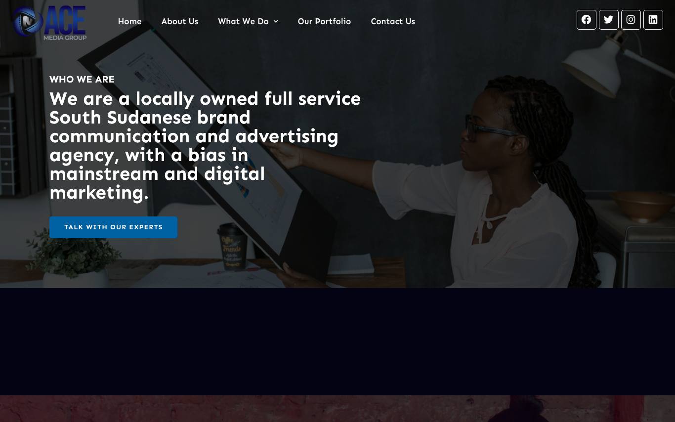 Ace Media Group homepage