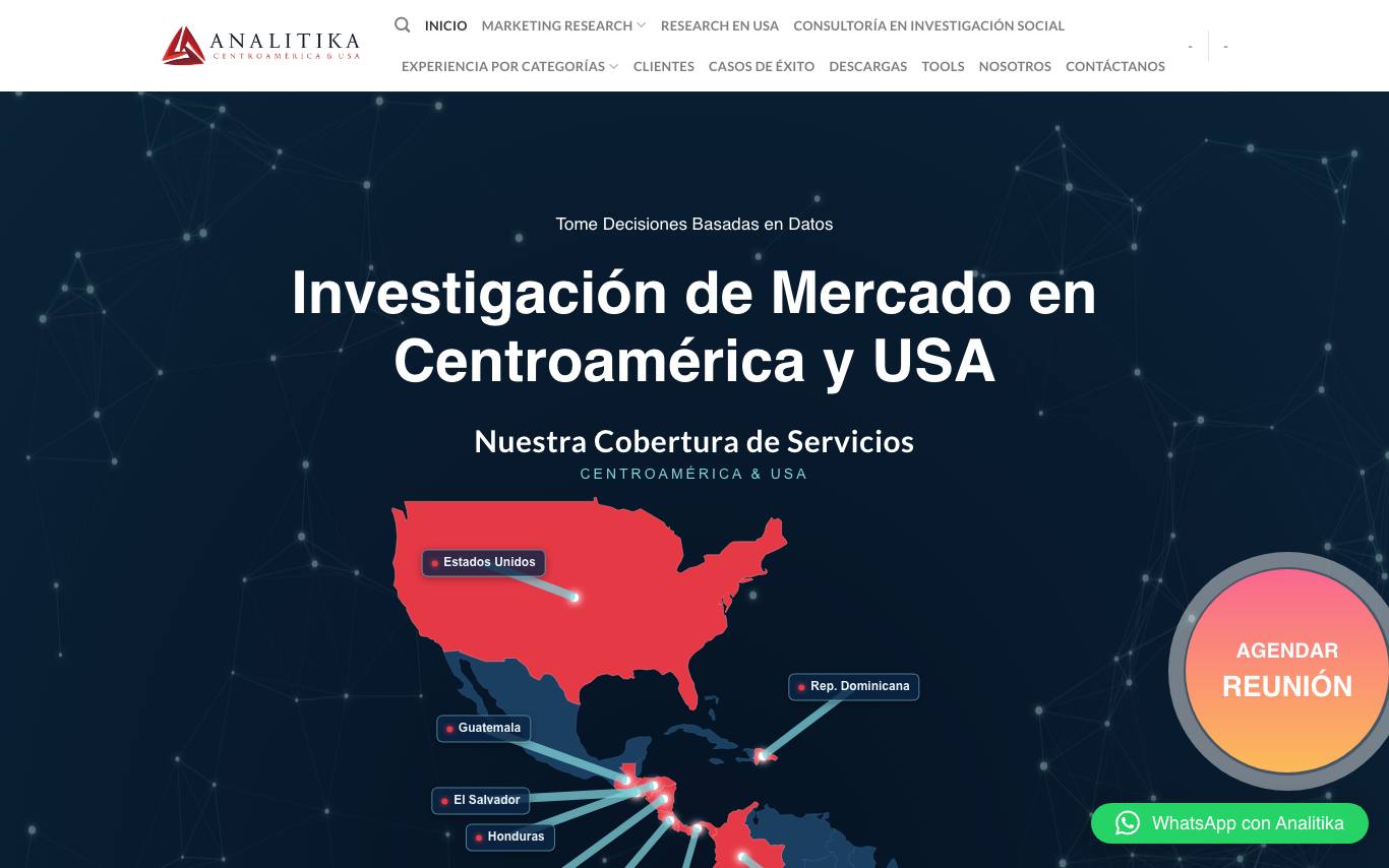Analitika Centroamérica homepage