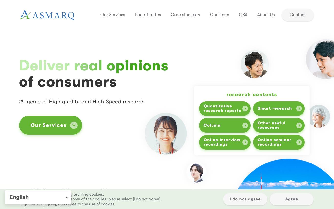 ASMARQ Co., Ltd. homepage