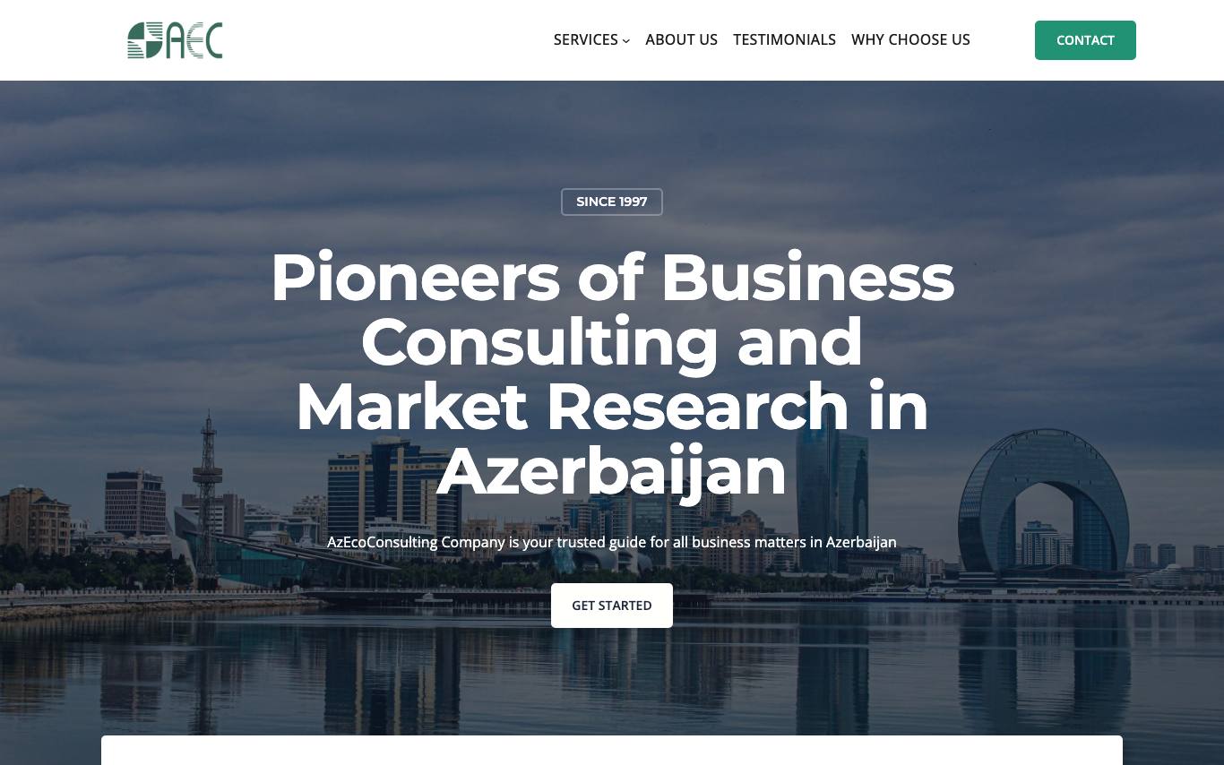 AzEcoConsulting homepage