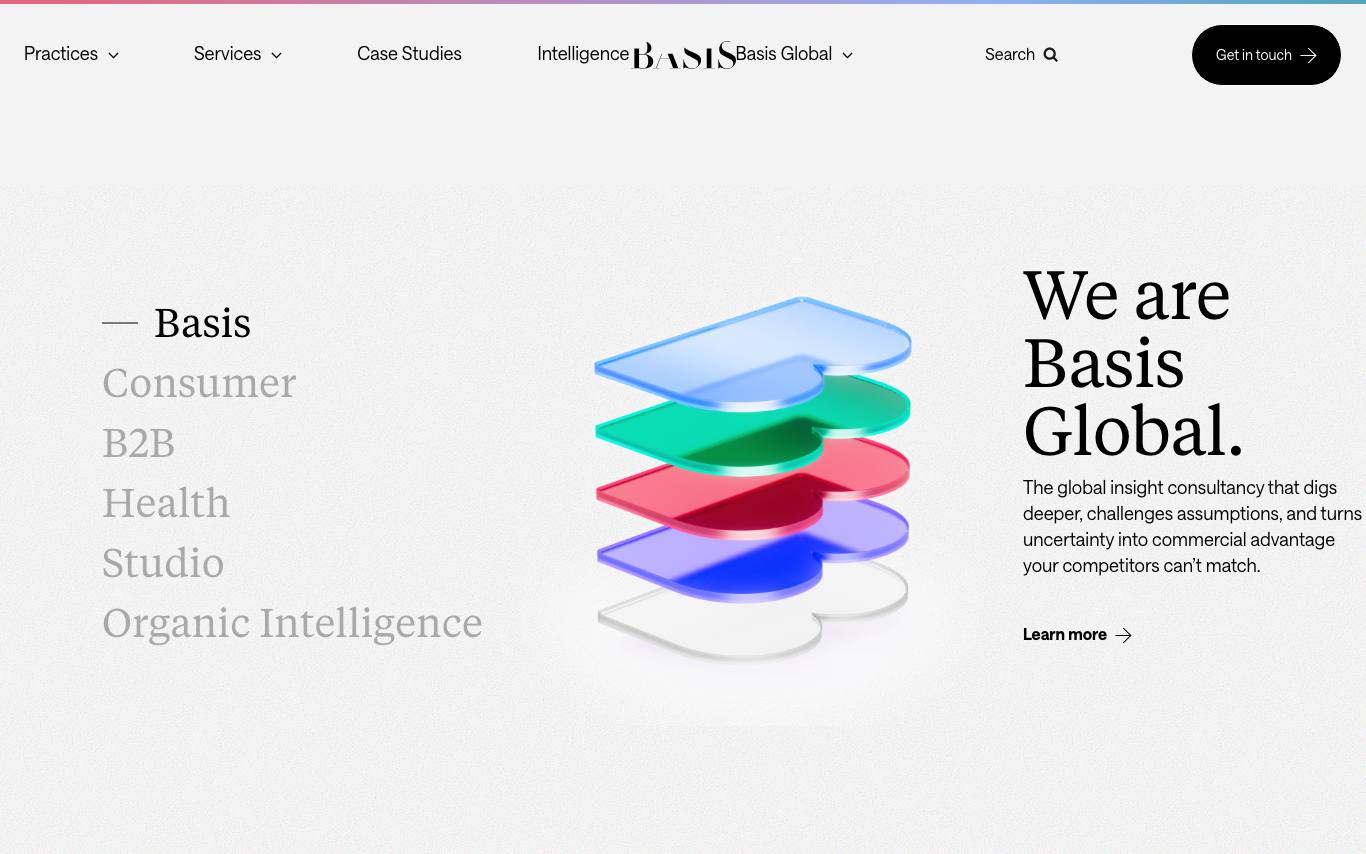 Basis Global homepage