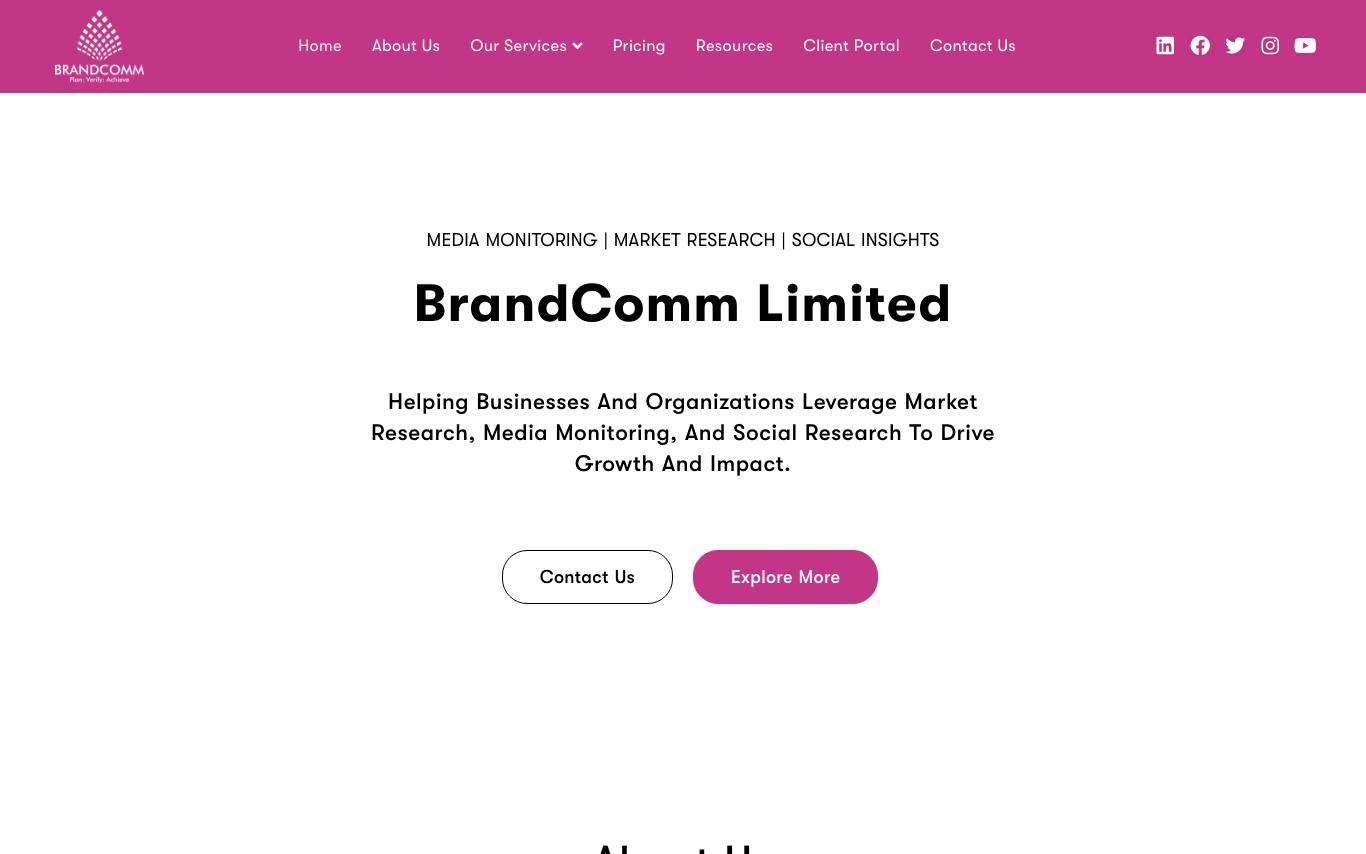 BrandComm Limited homepage