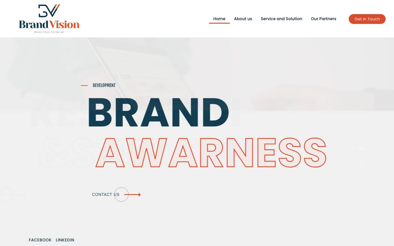 Brand Vision homepage