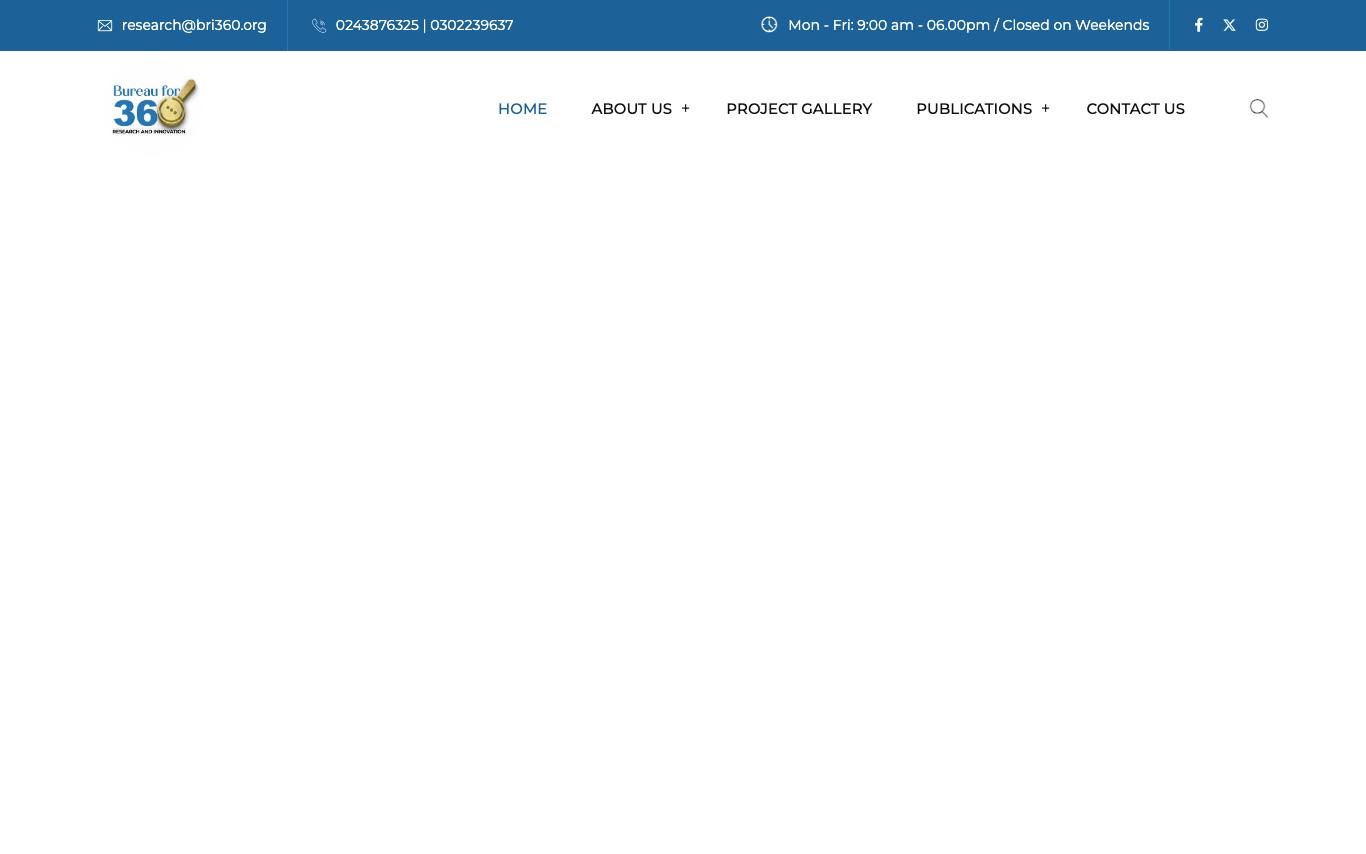 Bureau for 360 Research and Innovation (BRI360) homepage