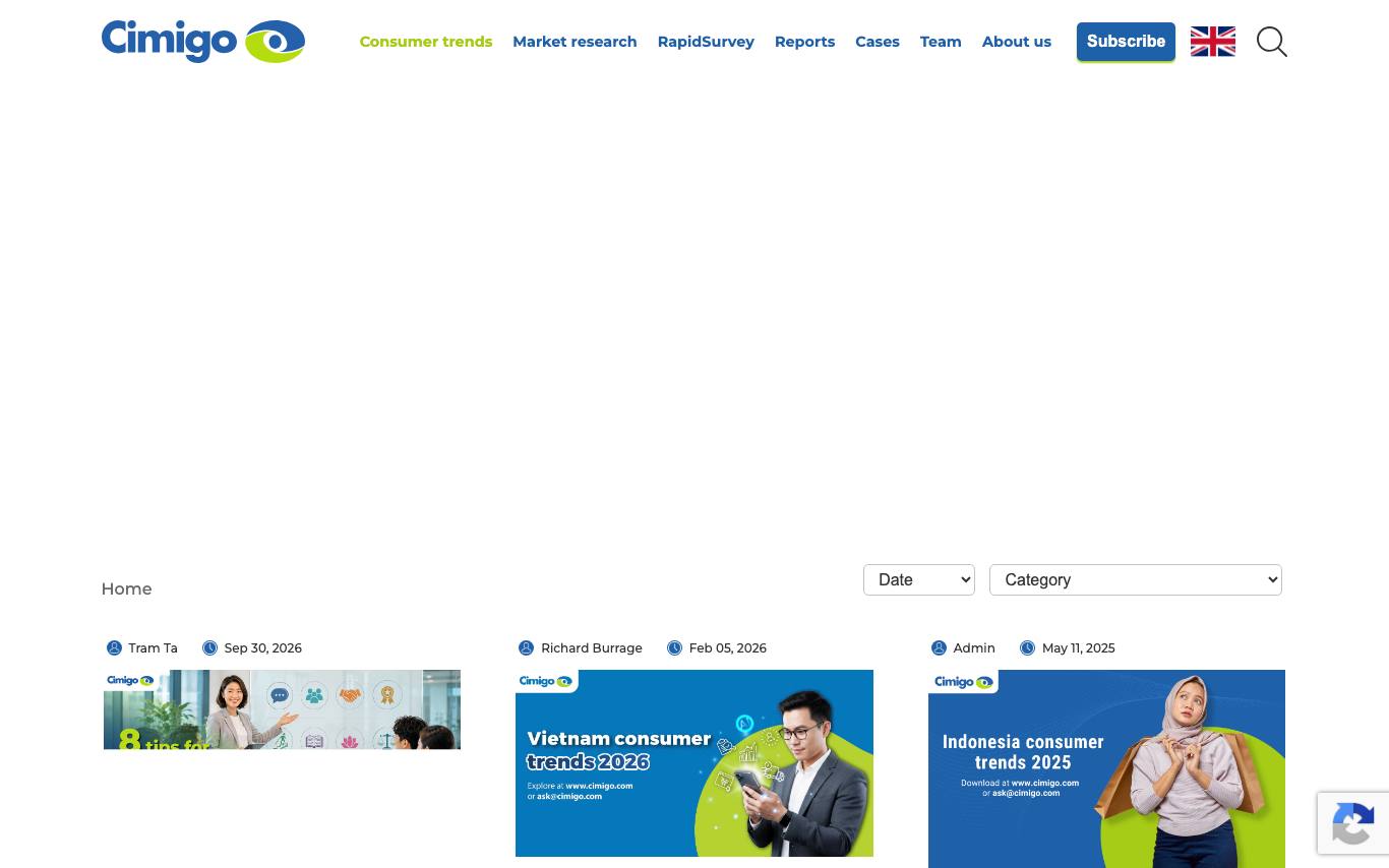 Cimigo homepage