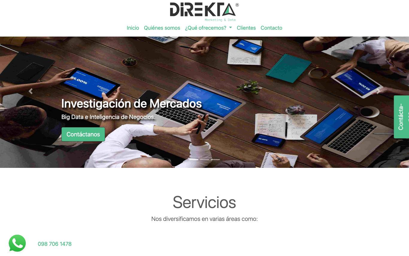 Direkta homepage