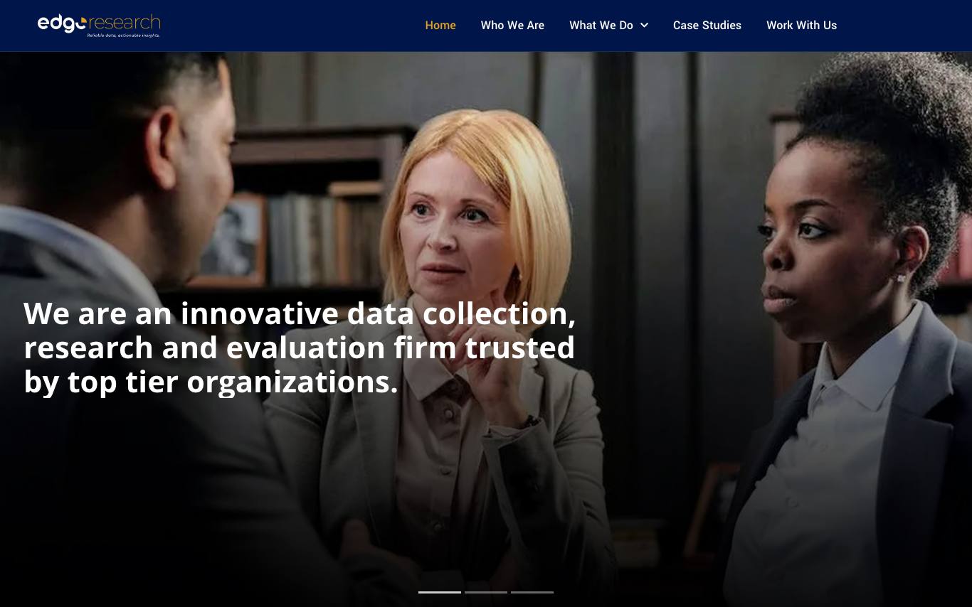 Edge Research Services Ltd homepage