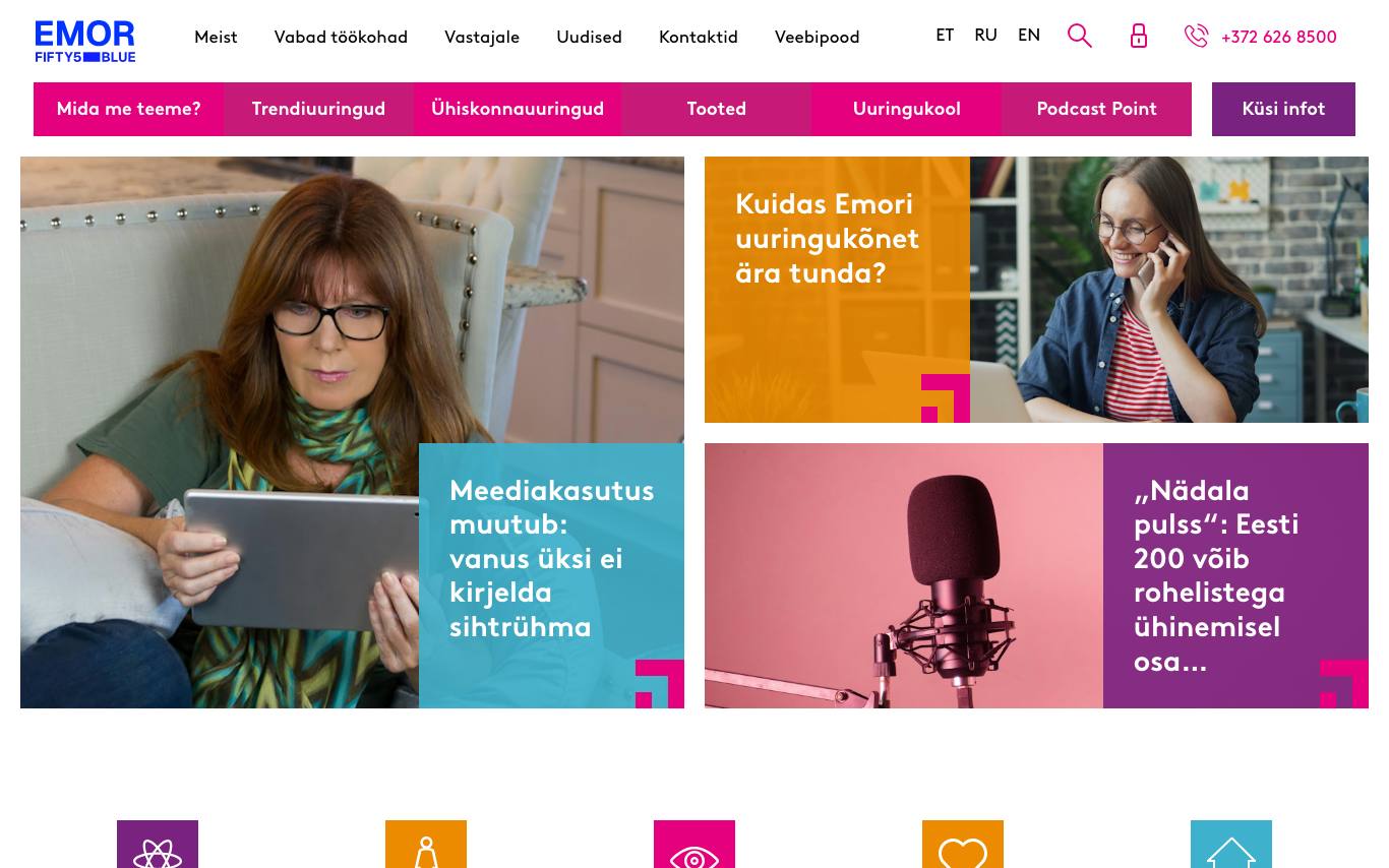 Kantar Emor homepage
