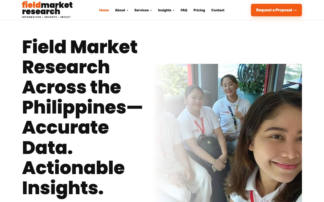 Field Market Research (FMR) homepage