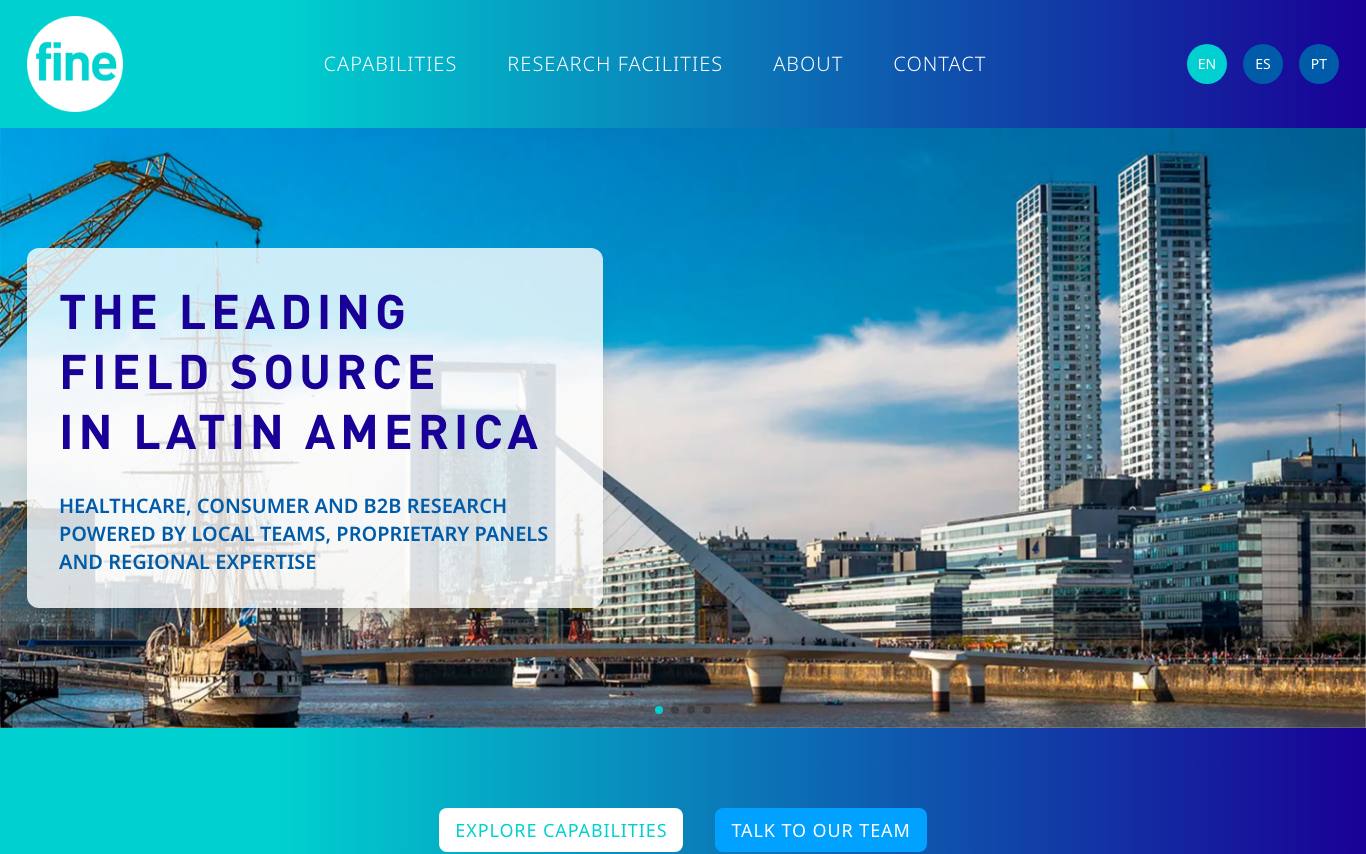 Fine Research homepage