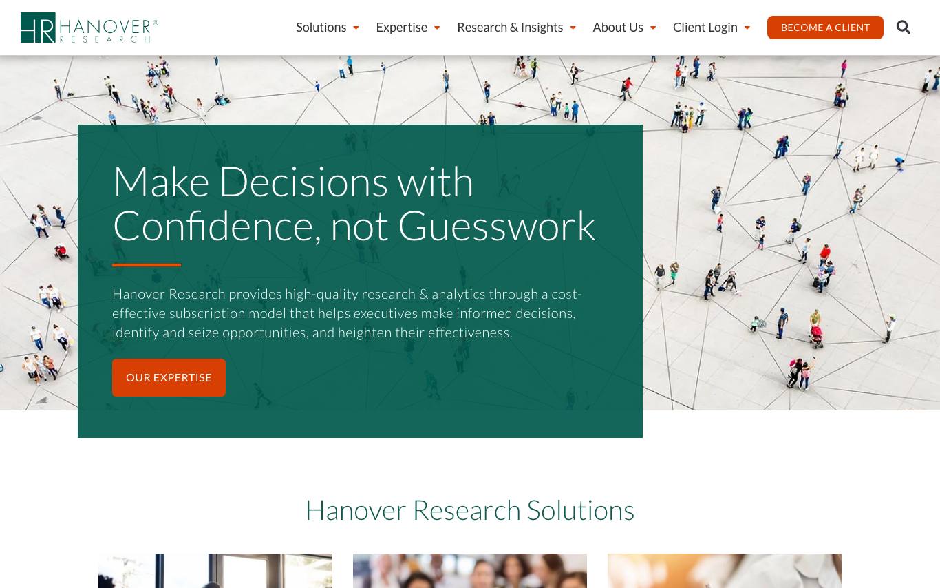 Hanover Research homepage