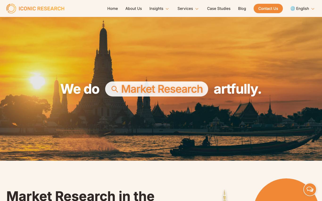 Iconic Research homepage