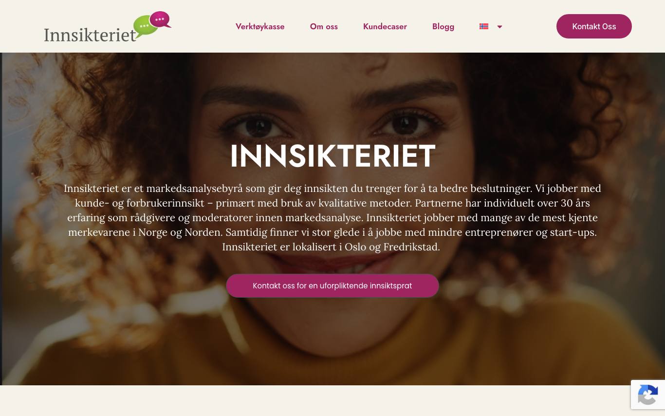 Innsikteriet AS homepage