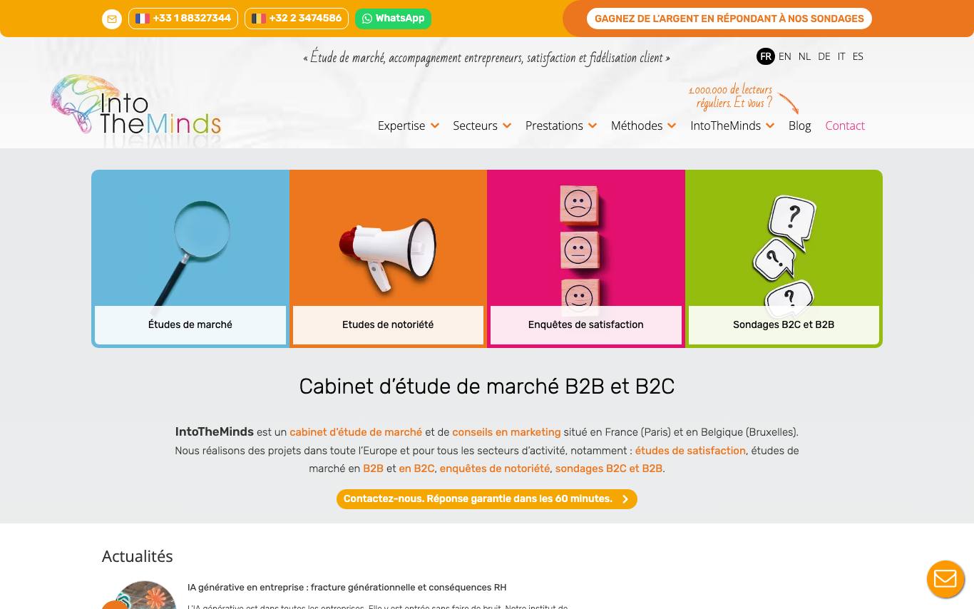 IntoTheMinds homepage
