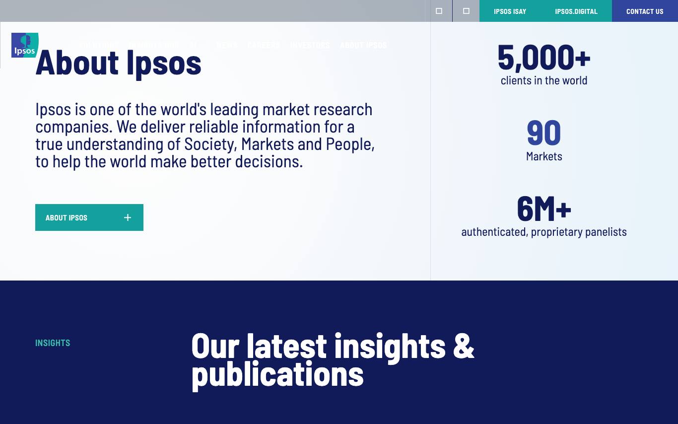 Ipsos homepage