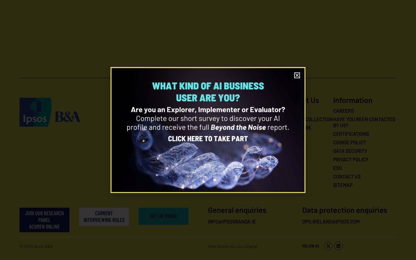 Ipsos B&A homepage