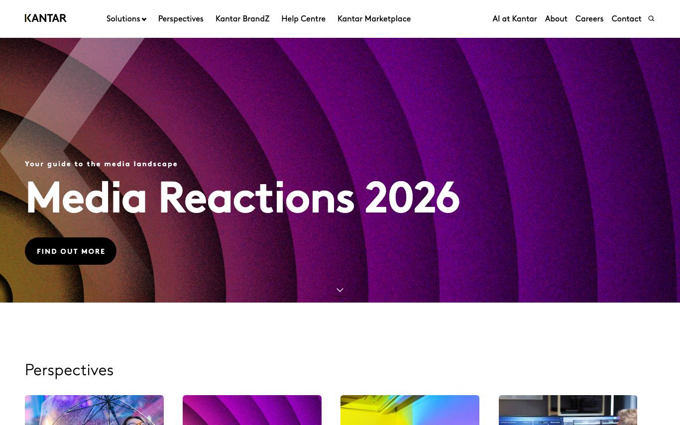 Kantar homepage