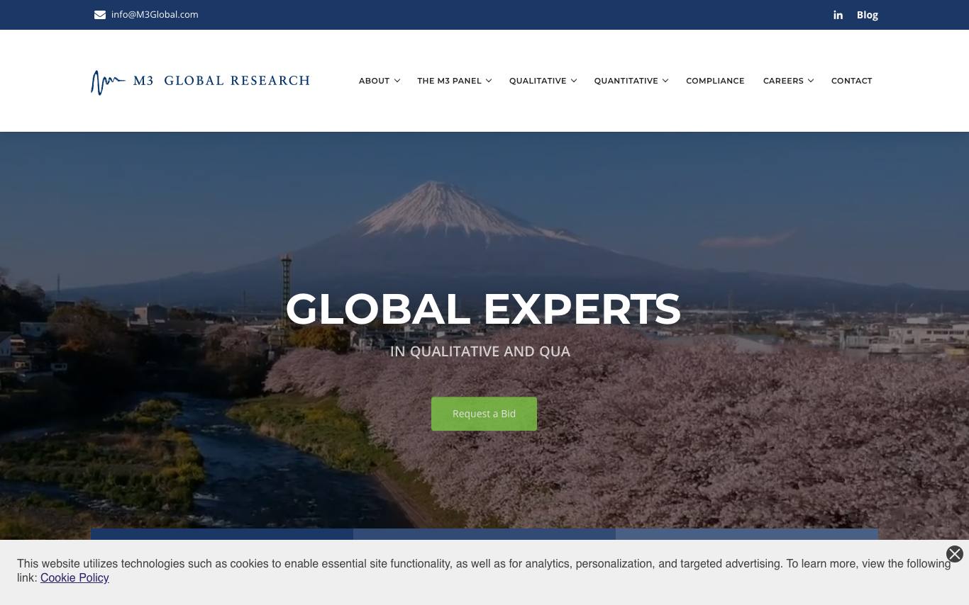 M3 Global Research homepage