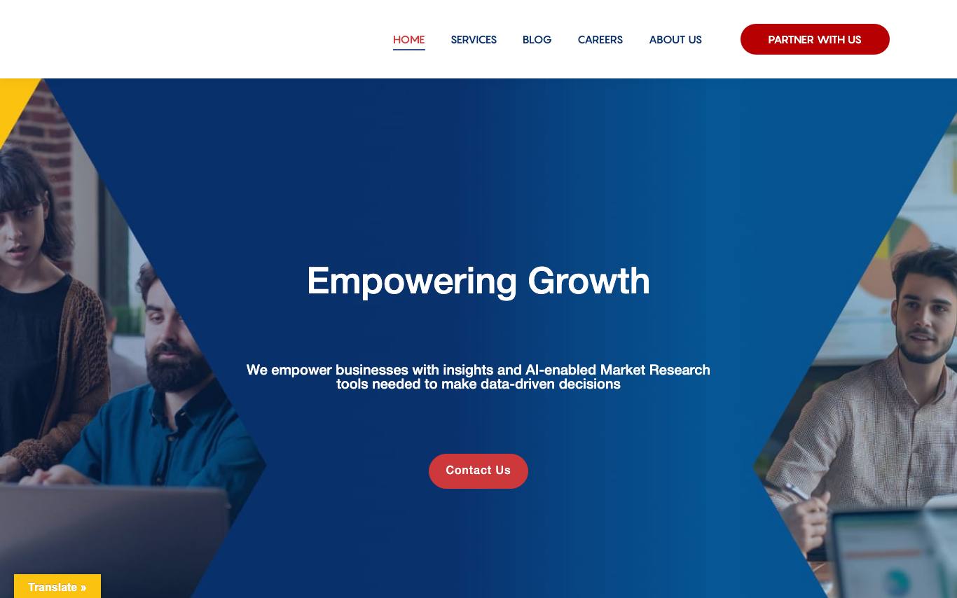 Marketeers Research homepage