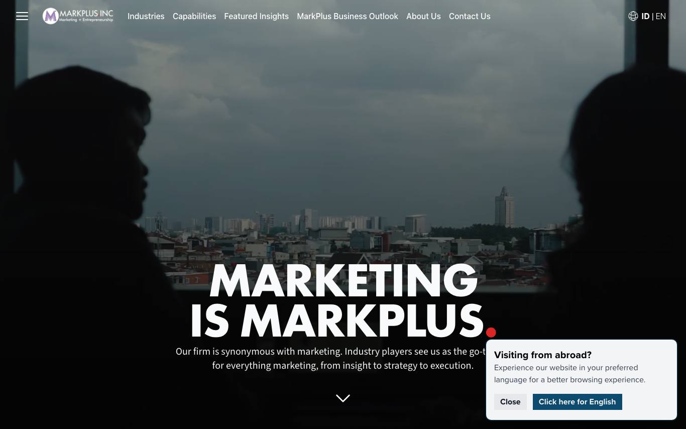 MarkPlus Insight homepage