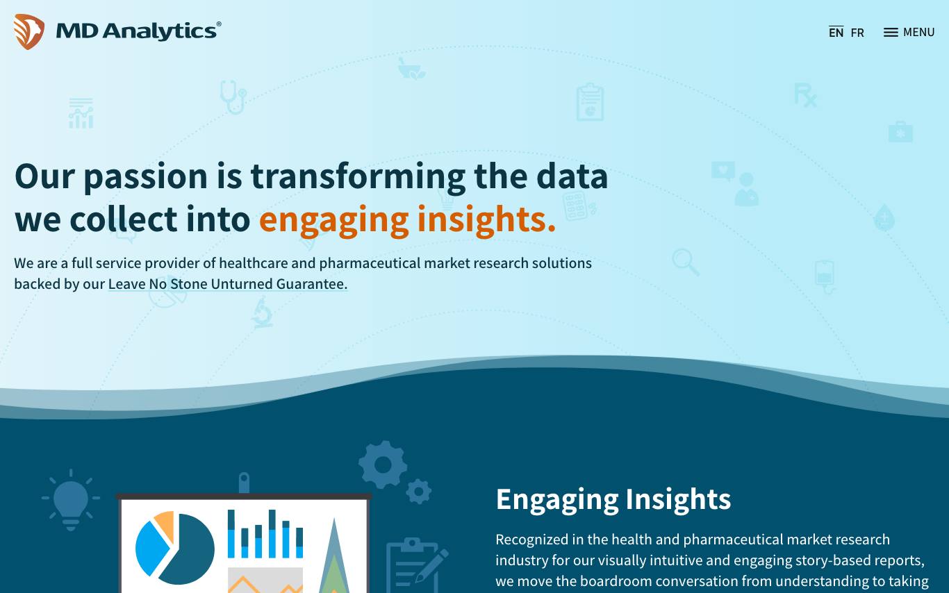MD Analytics homepage