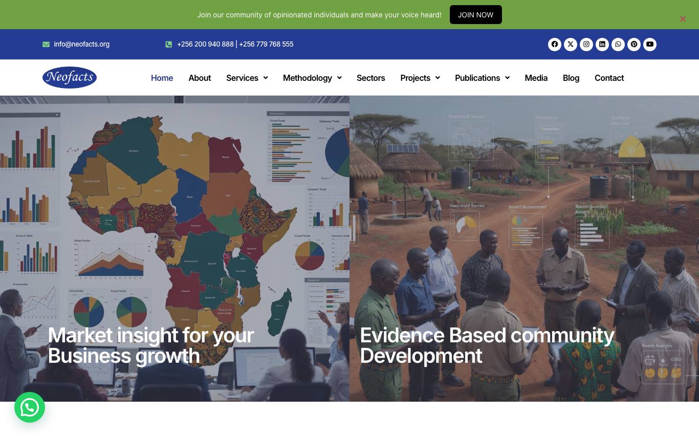 Neofacts homepage