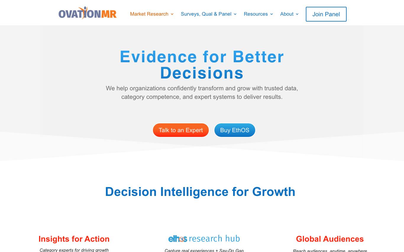 OvationMR homepage