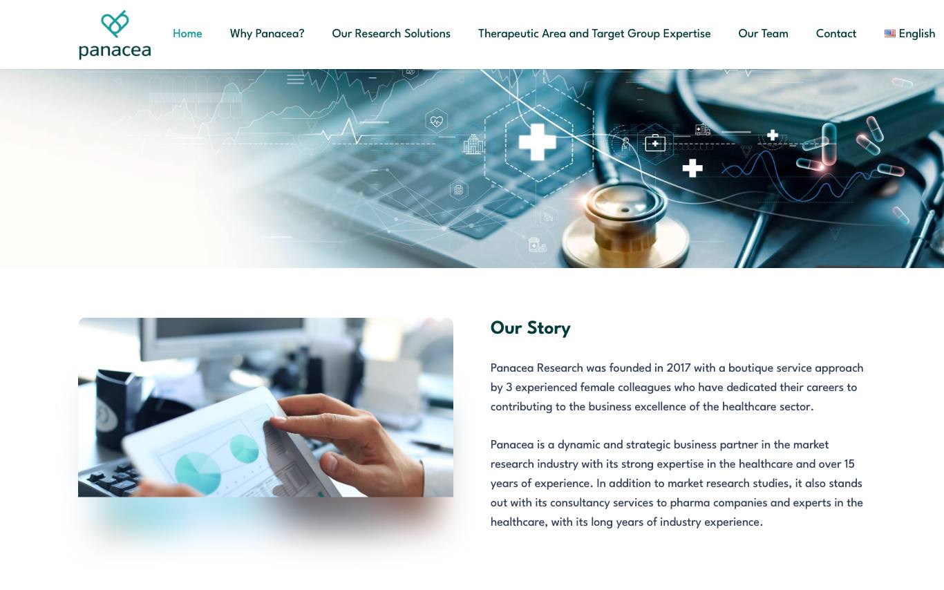 Panacea Market Research homepage