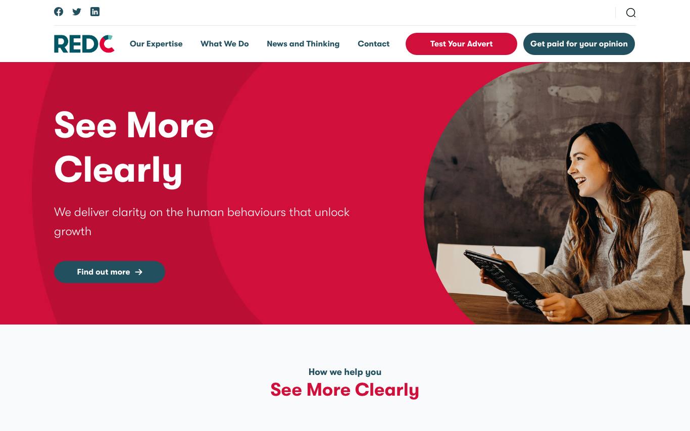 RED C Research homepage