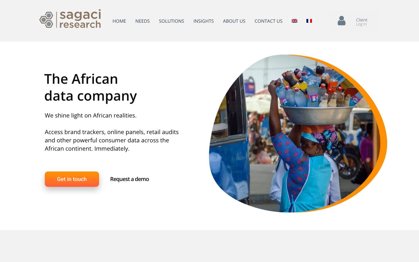 Sagaci Research homepage