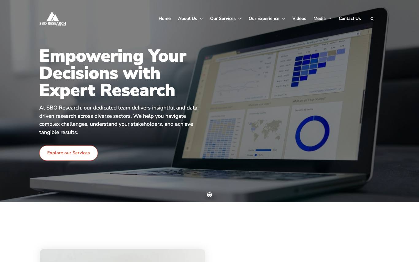 SBO Research homepage