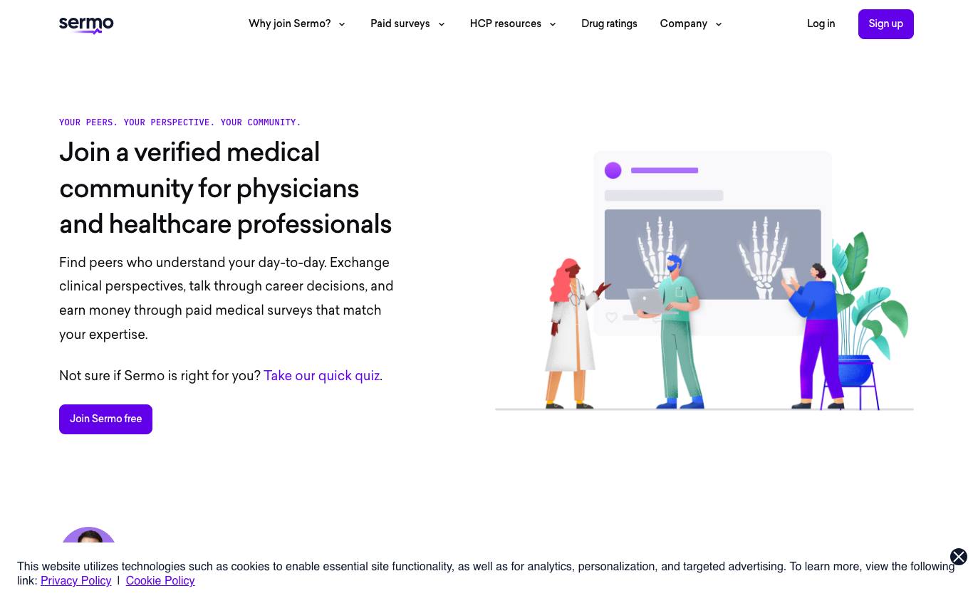 Sermo homepage