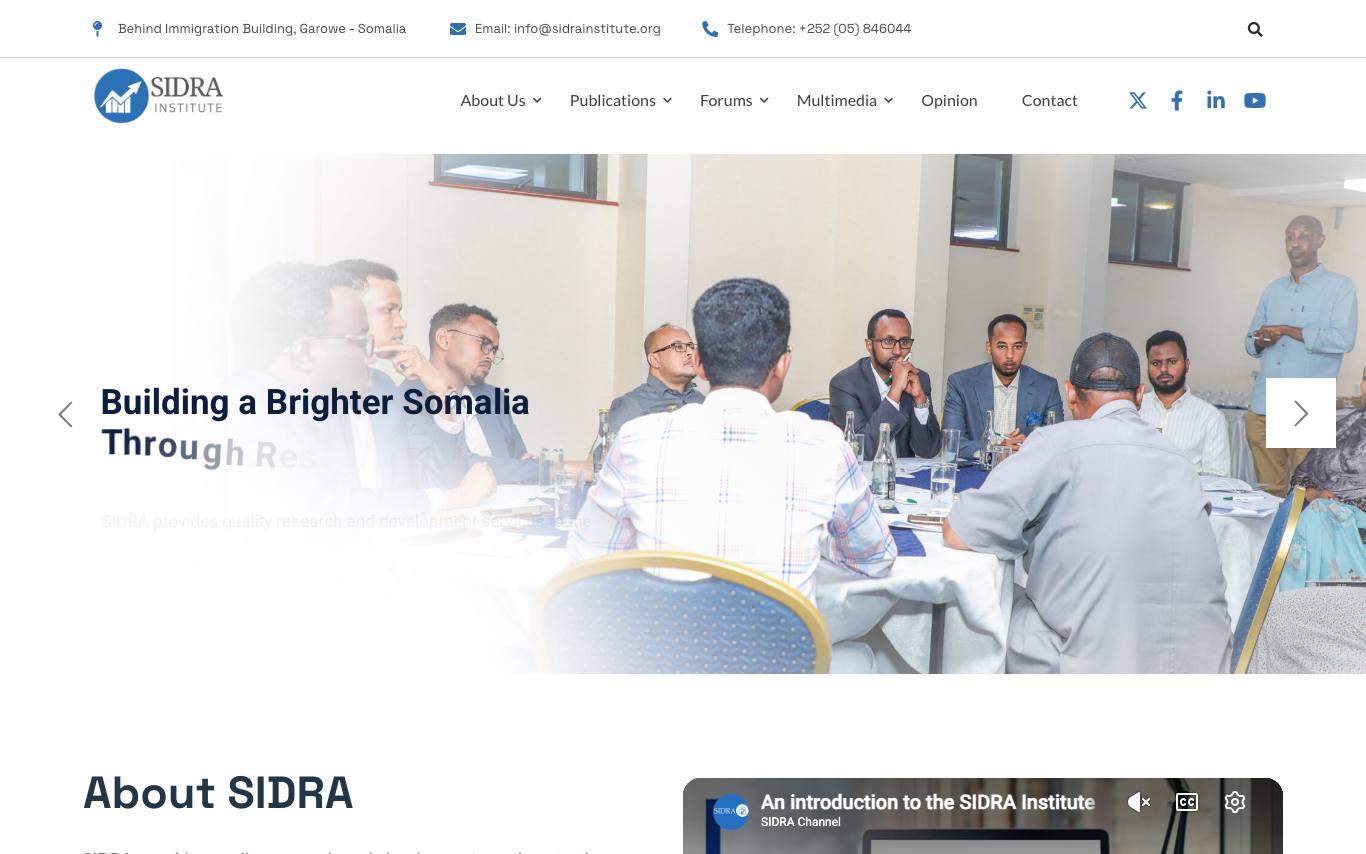 SIDRA Institute homepage