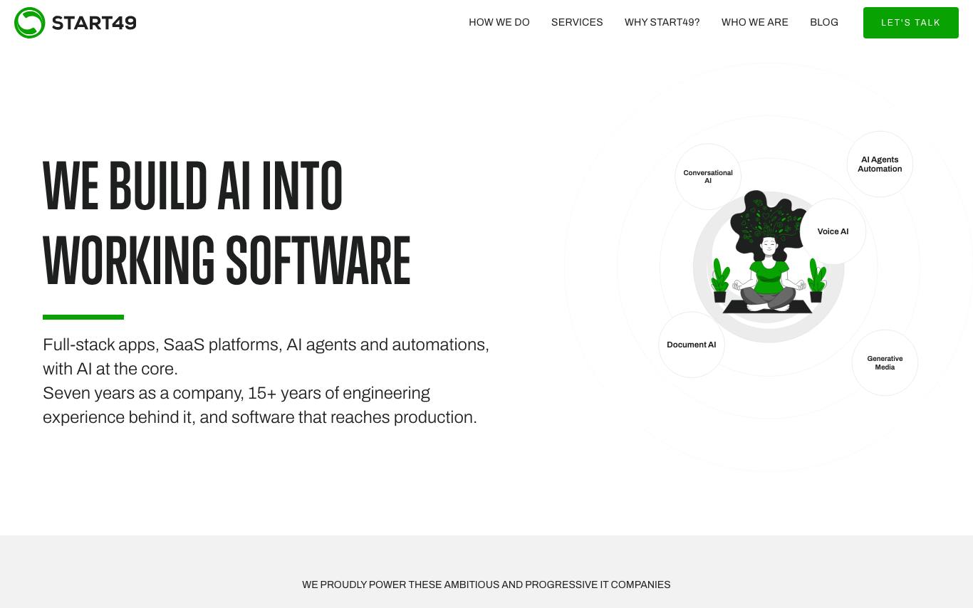 Start49 homepage