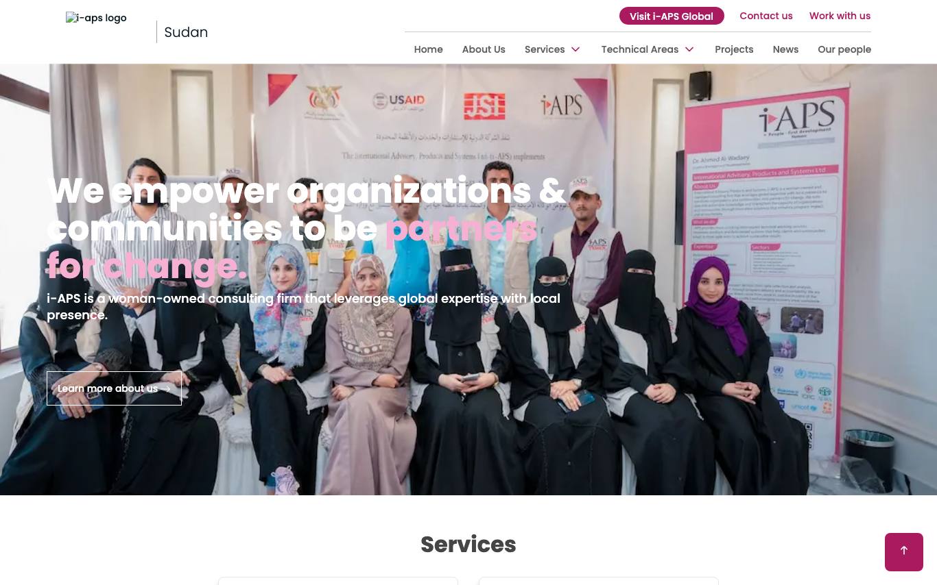 i-APS Sudan homepage