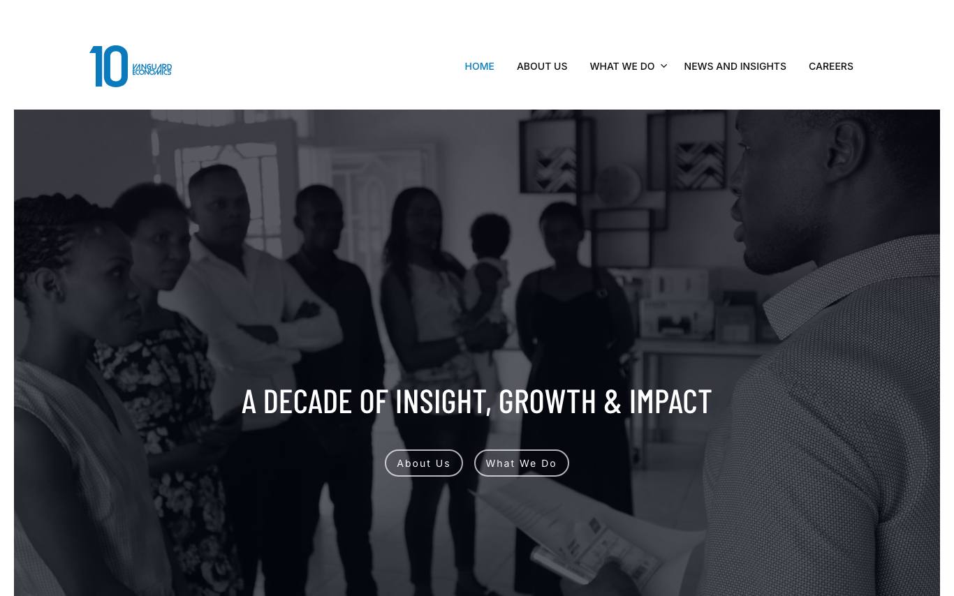 Vanguard Economics homepage