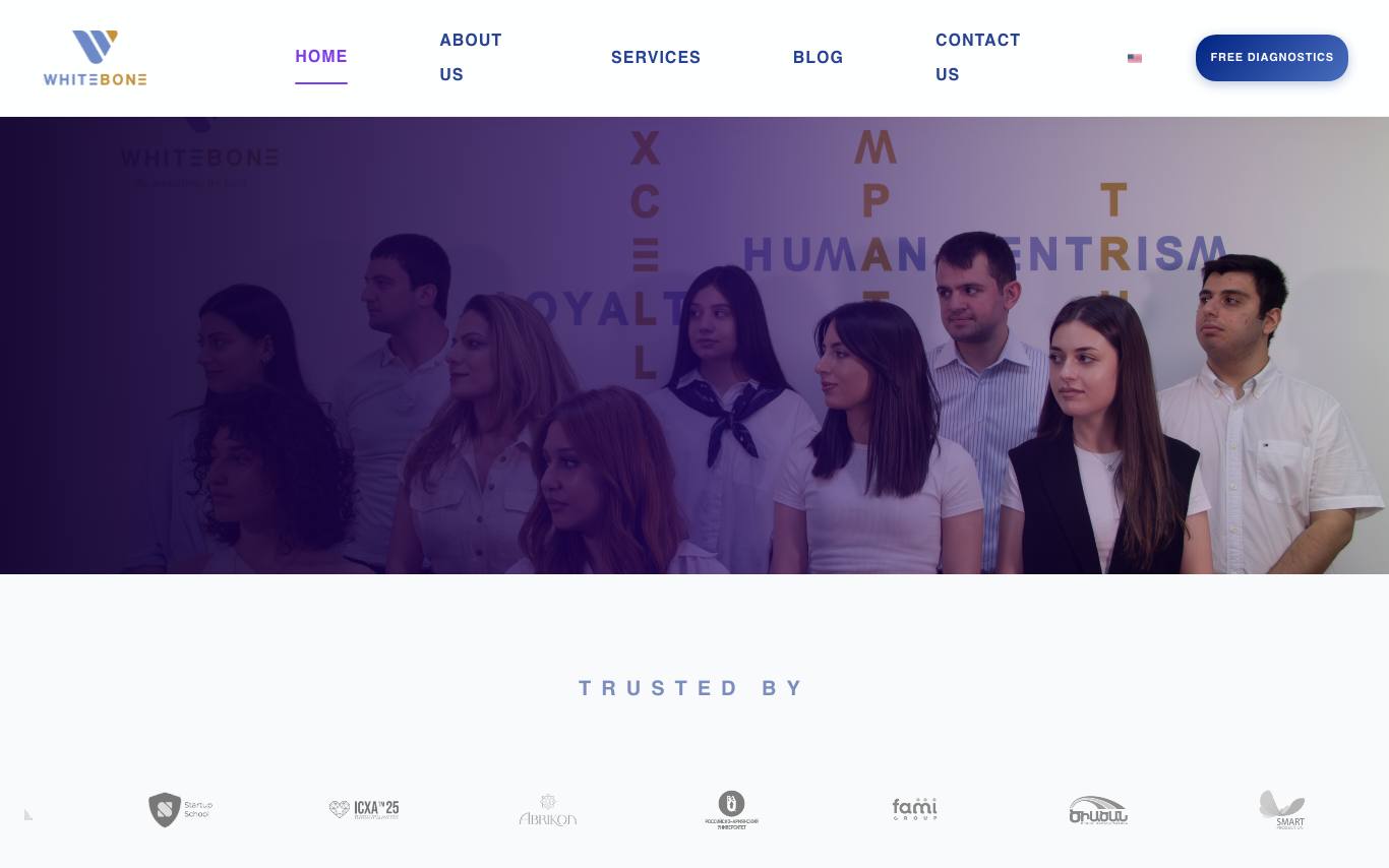 Whitebone homepage