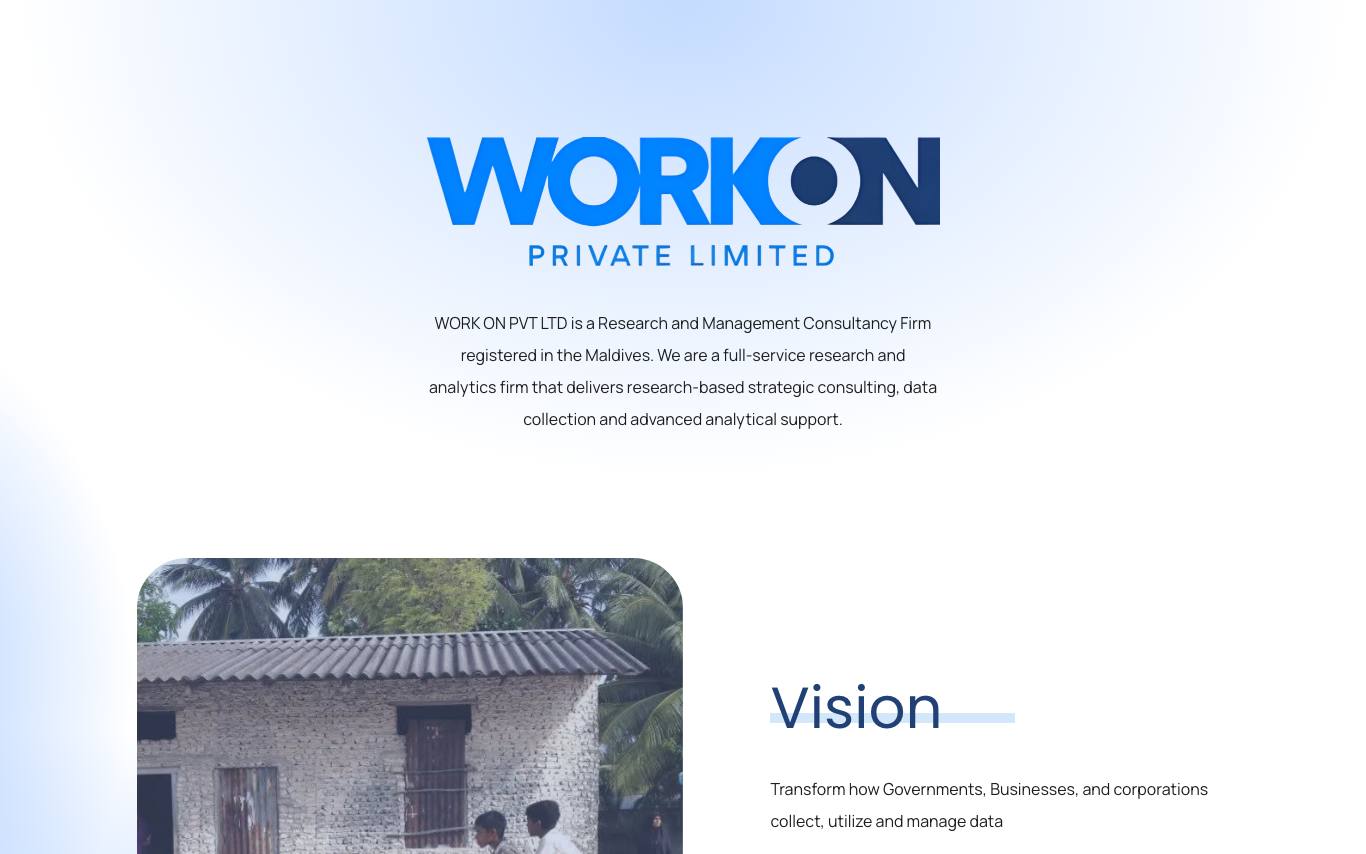 Work On homepage